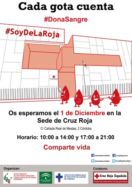 #SoyDeLaRoja Jornada Donación Sangre con Cruz Roja